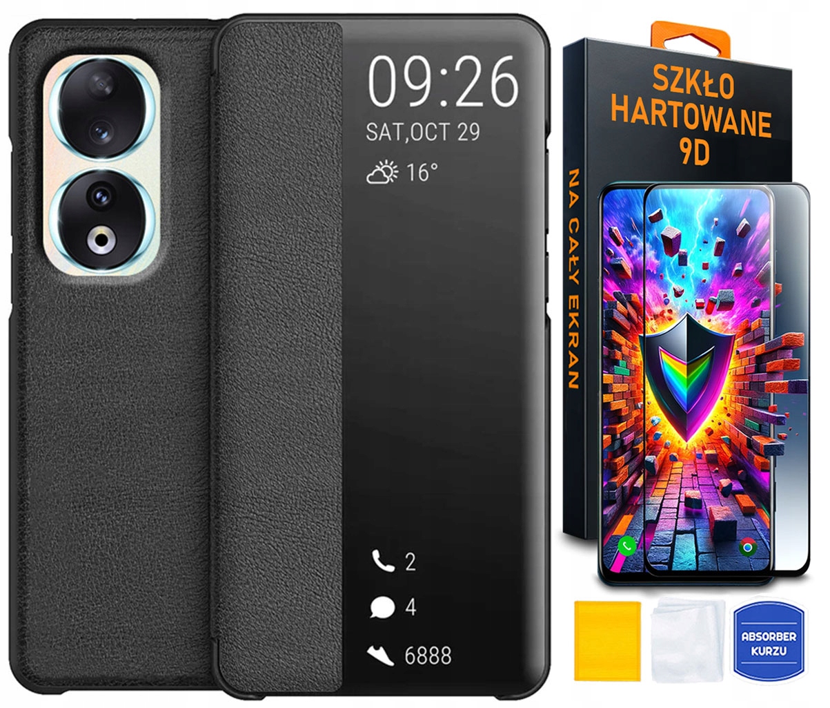 Flipové puzdro YouTab pre Huawei Honor 90 čierne